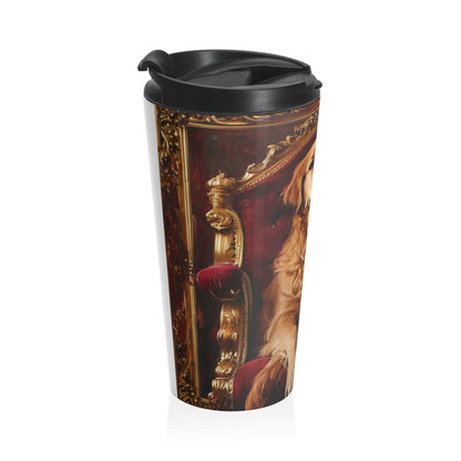 Custom Pet Portrait Stainless Steel Travel Mug | Funny Pet Gift