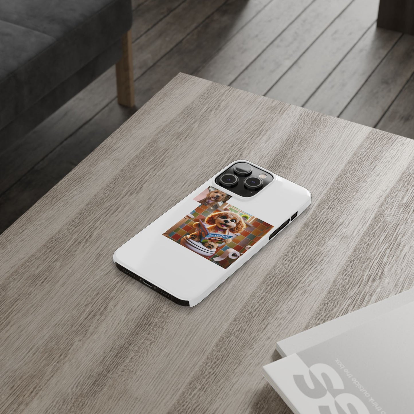 Custom Pet Portrait Slim Phone Case | Funny Pet Gift