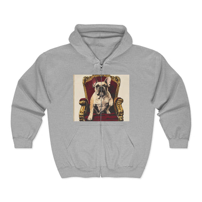 Custom Pet Portrait Unisex Zip-Up Hoodie | Funny Pet Gift