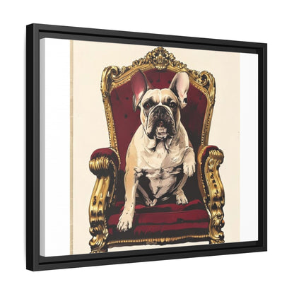 Custom Pet Portrait Framed Matte Canvas Print | Funny Pet Gift