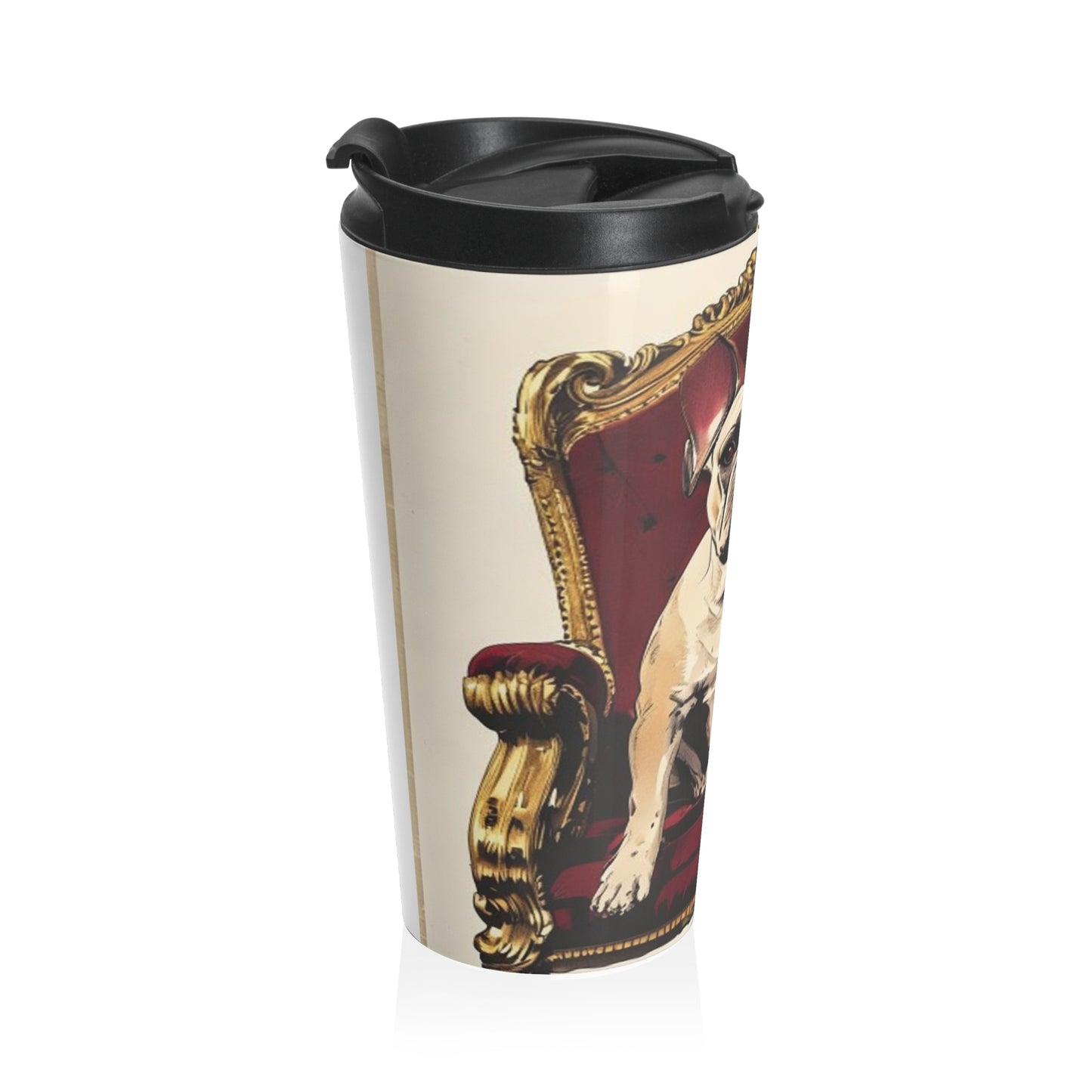 Custom Pet Portrait Stainless Steel Travel Mug | Funny Pet Gift