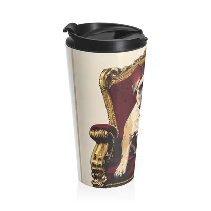 Custom Pet Portrait Stainless Steel Travel Mug | Funny Pet Gift