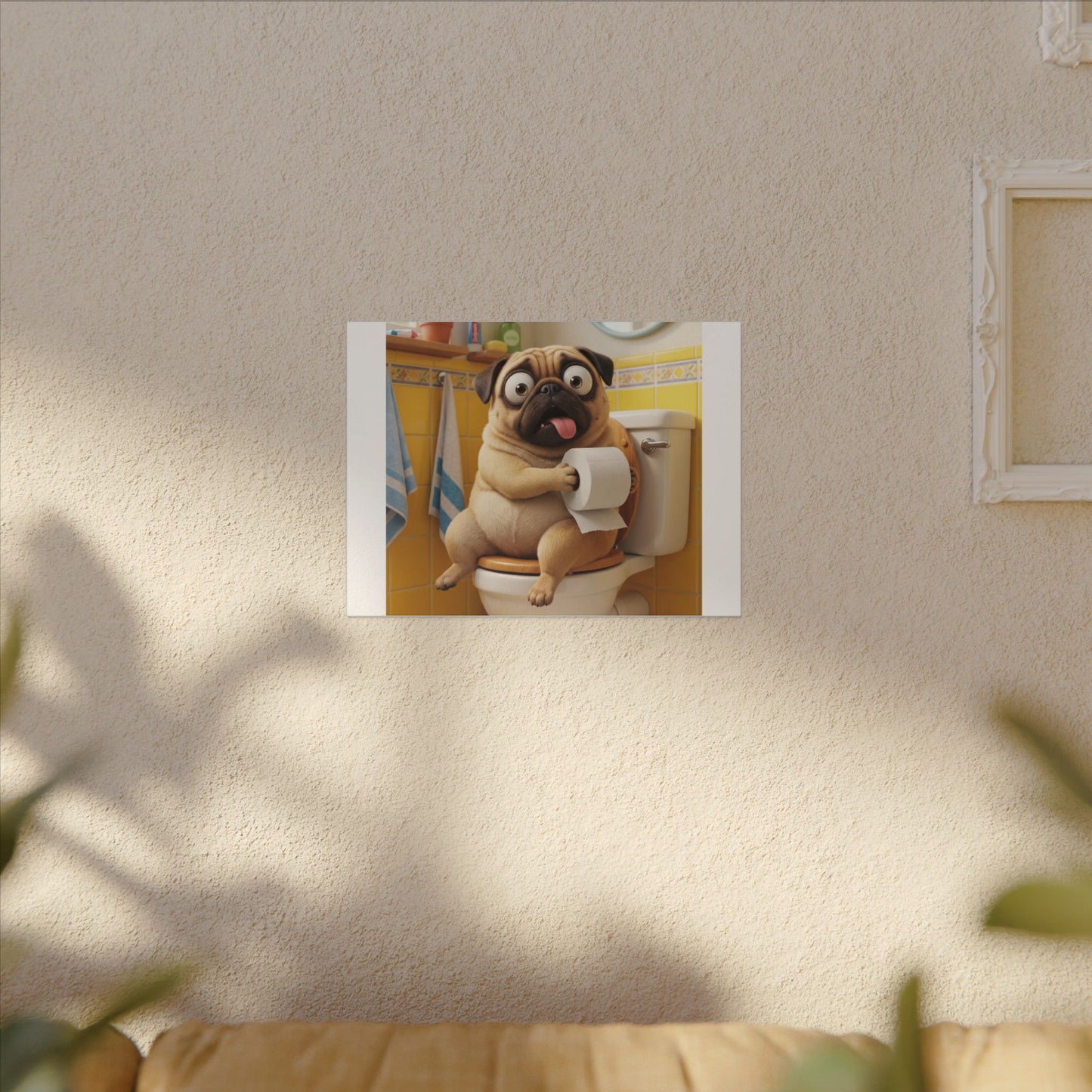 Custom Pet Portrait Canvas Print | Funny Pet Gift
