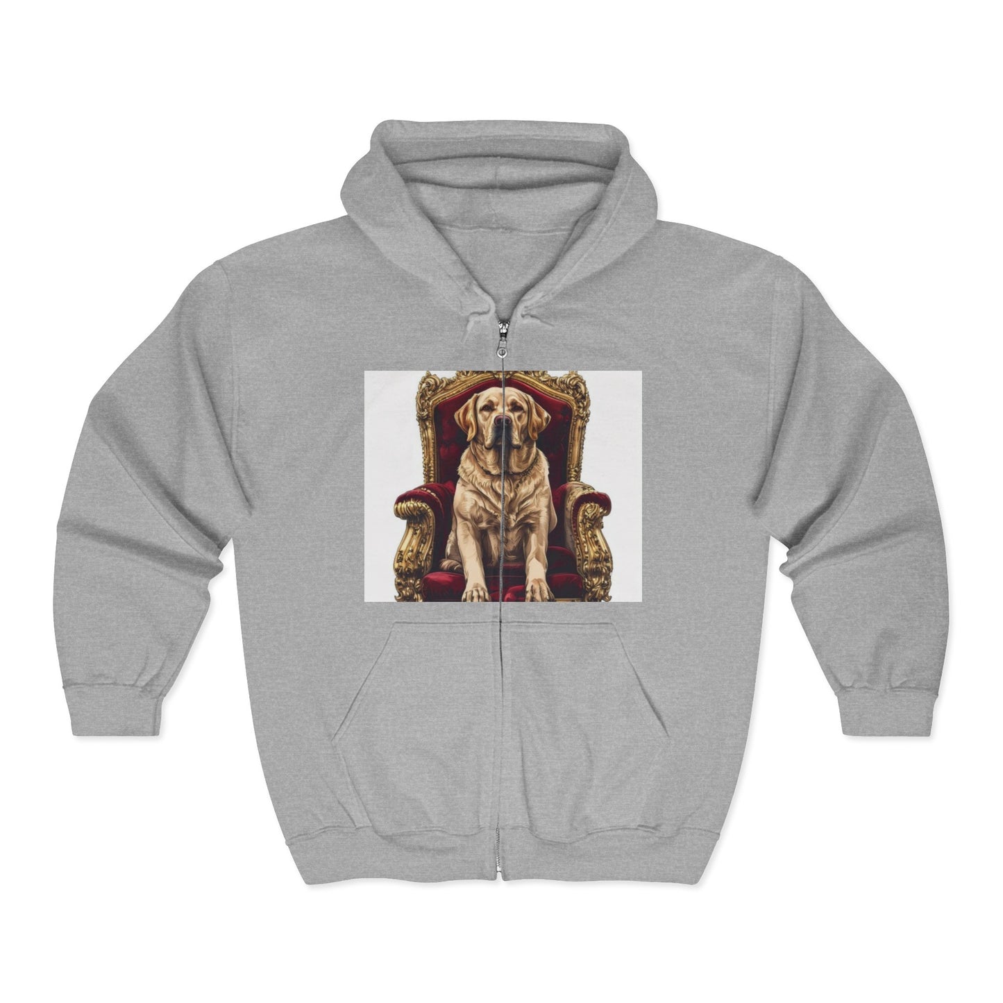 Custom Pet Portrait Unisex Zip-Up Hoodie | Funny Pet Gift