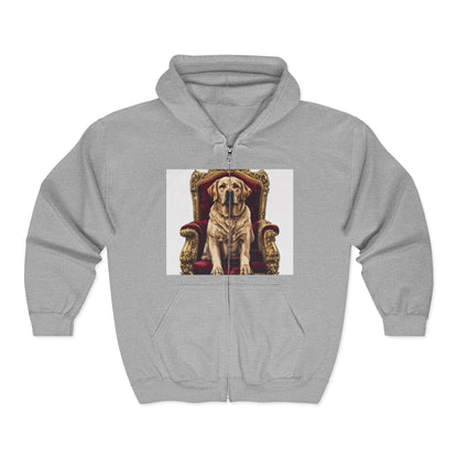 Custom Pet Portrait Unisex Zip-Up Hoodie | Funny Pet Gift