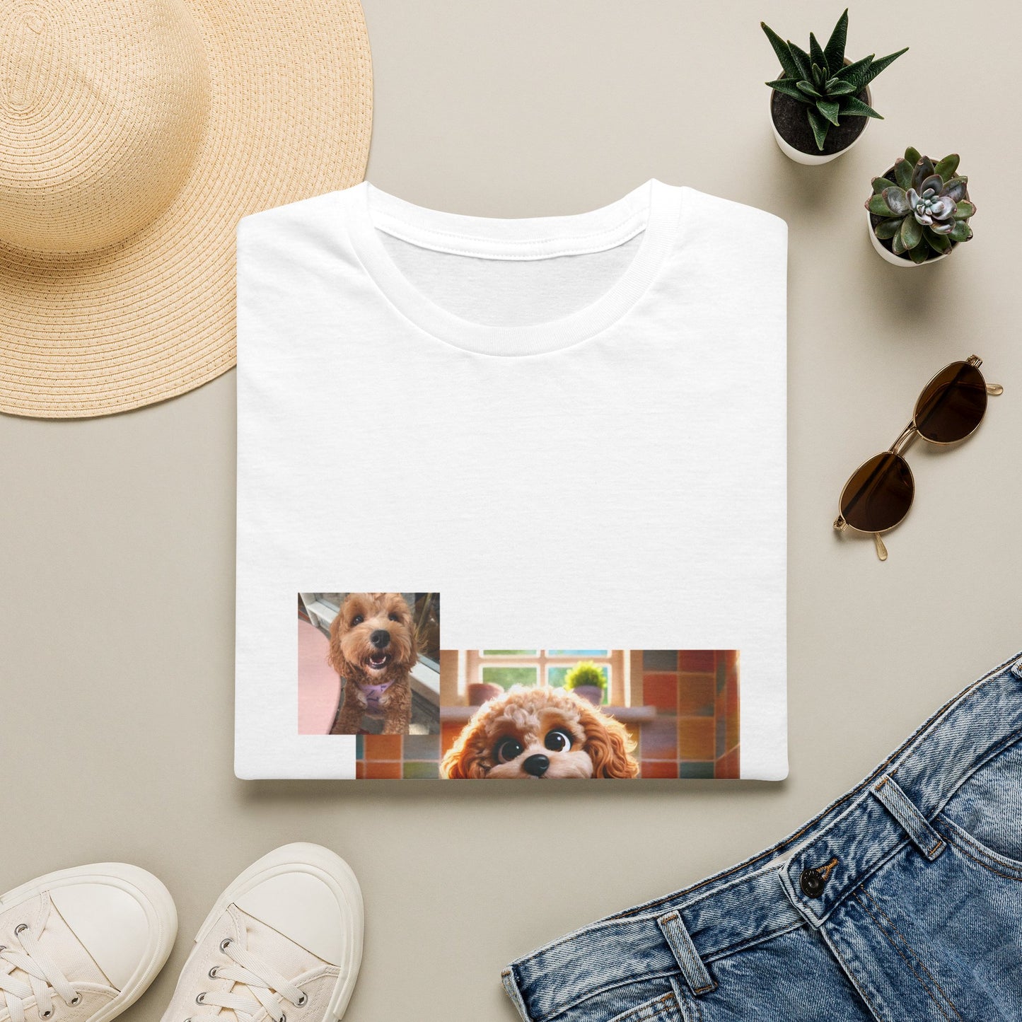 Custom Pet Portrait Unisex T-Shirt | Funny Pet Gift