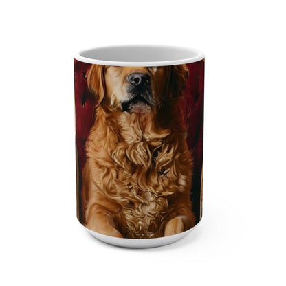 Custom Pet Portrait 15Oz Ceramic Mug | Funny Pet Gift