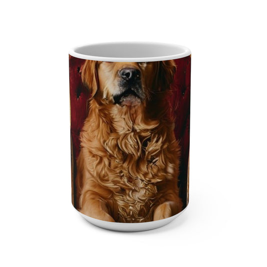Custom Pet Portrait 15Oz Ceramic Mug | Funny Pet Gift