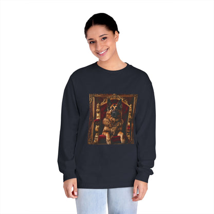 Custom Pet Portrait Unisex Long Sleeve T-Shirt | Funny Pet Gift