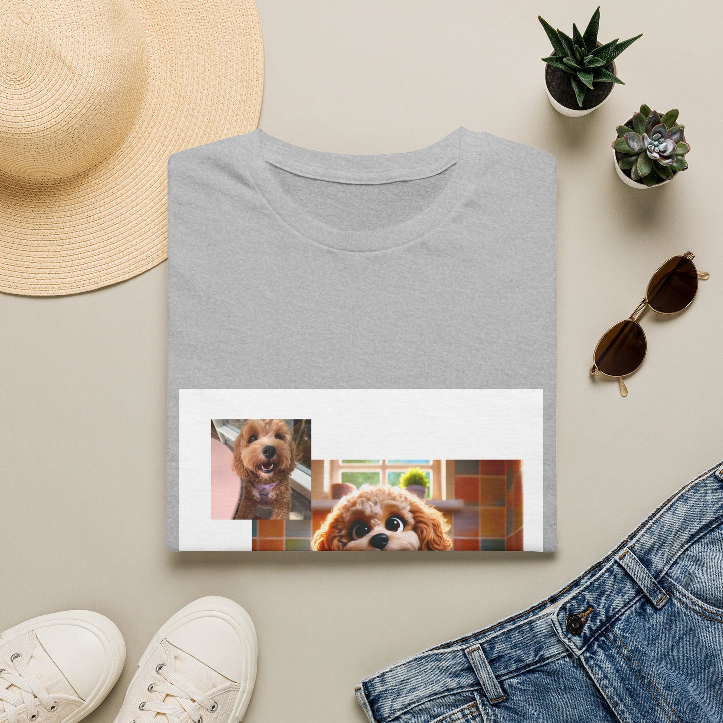 Custom Pet Portrait Unisex T-Shirt | Funny Pet Gift