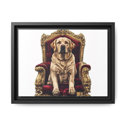 Custom Pet Portrait Framed Matte Canvas Print | Funny Pet Gift