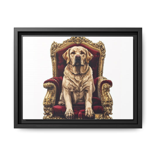 Custom Pet Portrait Framed Matte Canvas Print | Funny Pet Gift