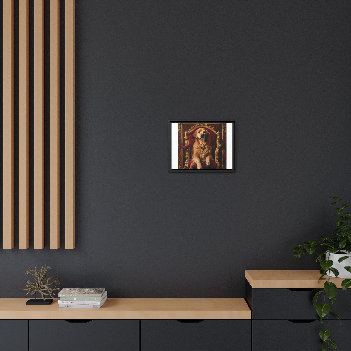 Custom Pet Portrait Framed Matte Canvas Print | Funny Pet Gift