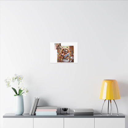 Custom Pet Portrait Canvas Print | Funny Pet Gift