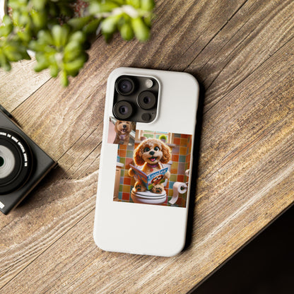 Custom Pet Portrait Slim Phone Case | Funny Pet Gift