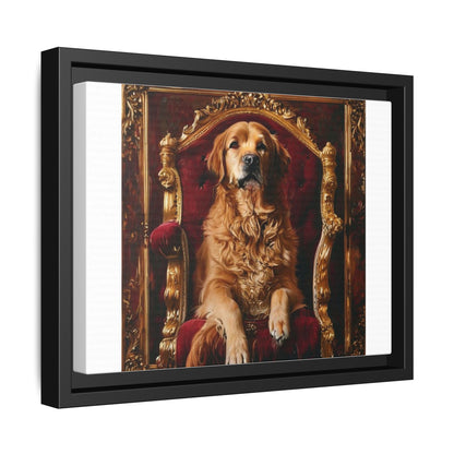 Custom Pet Portrait Framed Matte Canvas Print | Funny Pet Gift