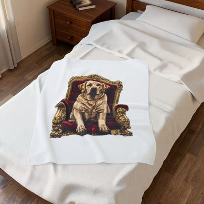 Custom Pet Portrait Fleece Blanket | Funny Pet Gift