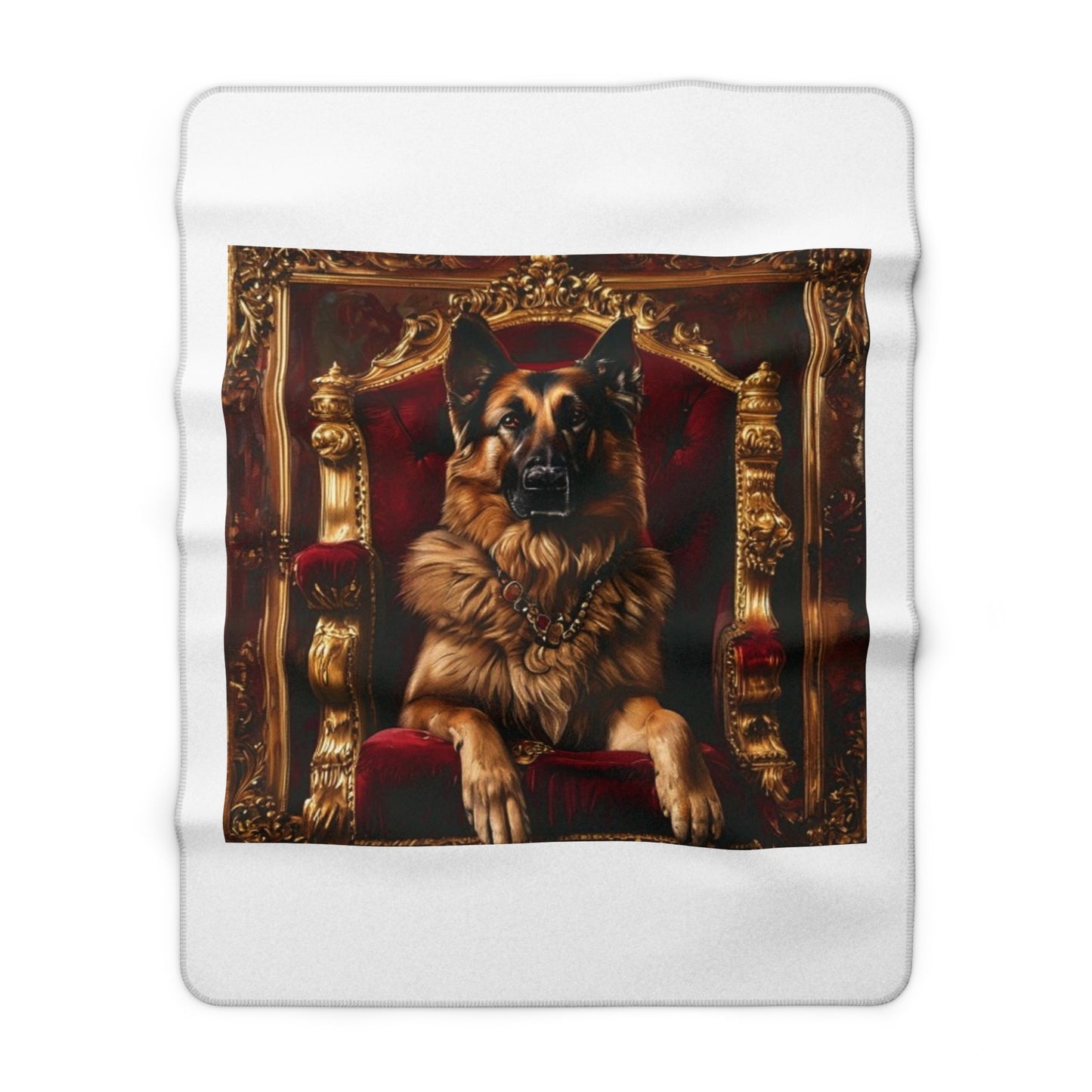 Custom Pet Portrait Sherpa Fleece Blanket | Funny Pet Gift