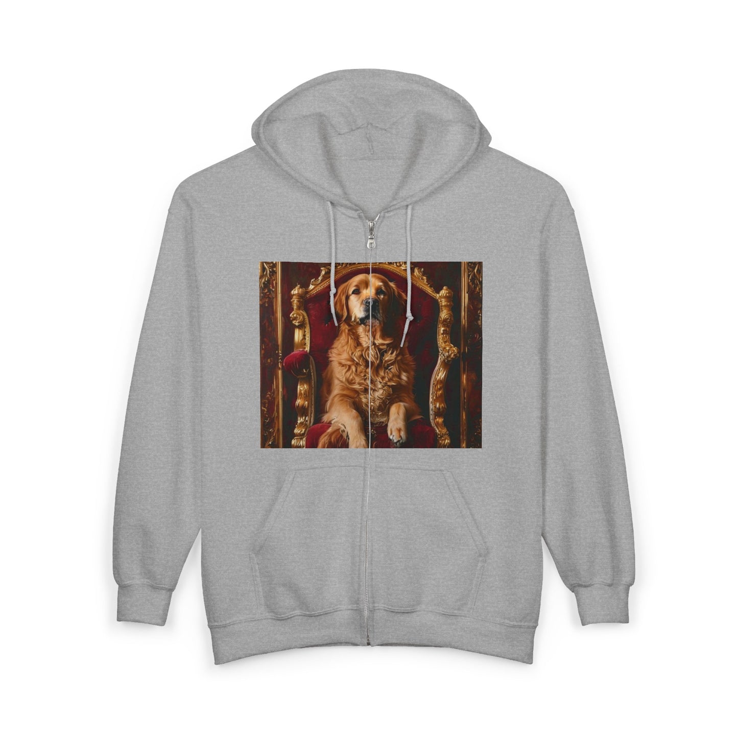 Custom Pet Portrait Unisex Zip-Up Hoodie | Funny Pet Gift