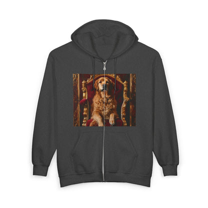 Custom Pet Portrait Unisex Zip-Up Hoodie | Funny Pet Gift