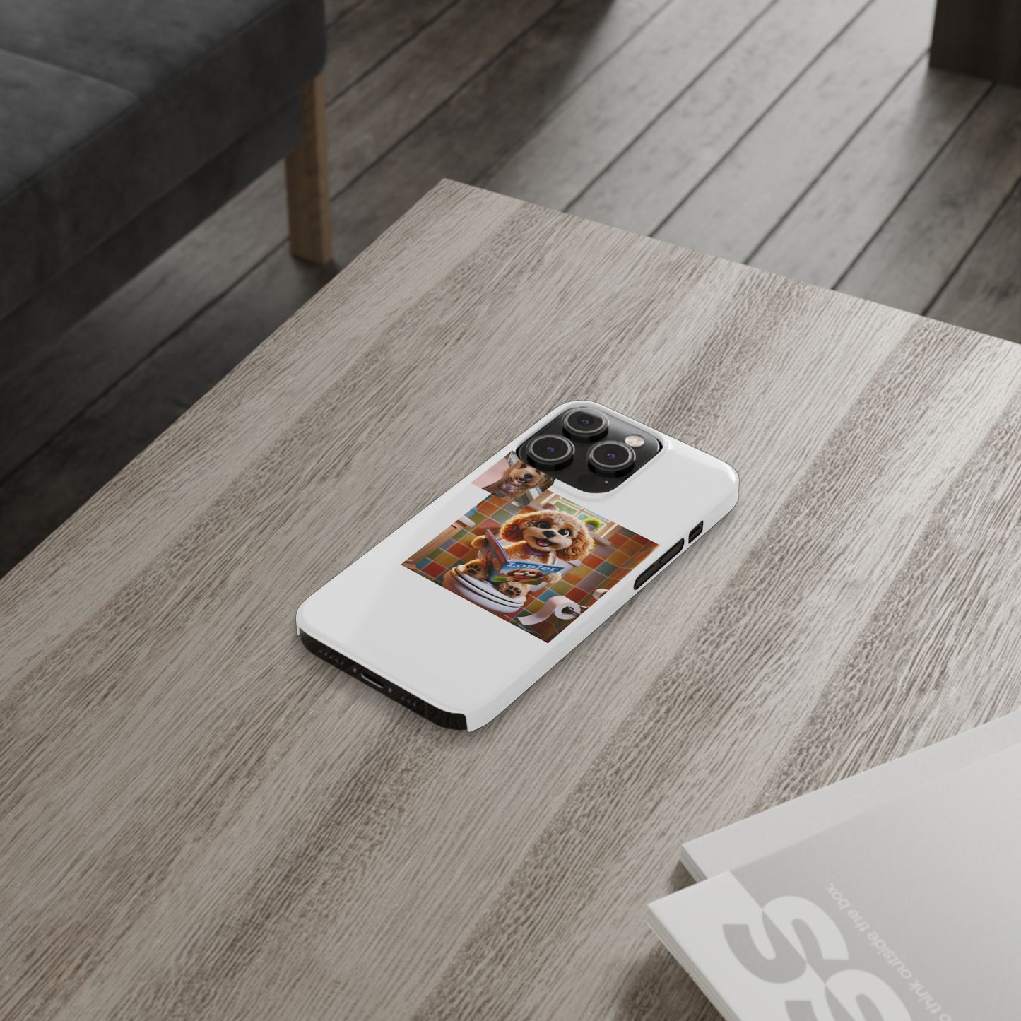 Custom Pet Portrait Slim Phone Case | Funny Pet Gift