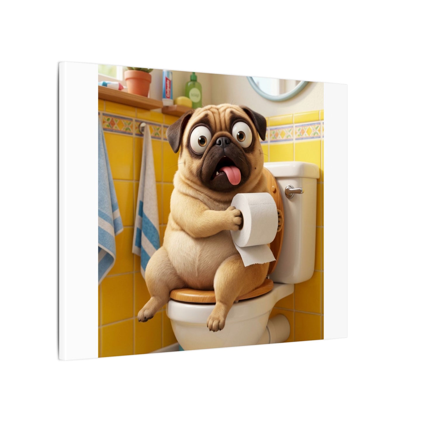 Custom Pet Portrait Canvas Print | Funny Pet Gift