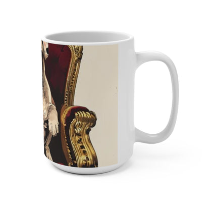 Custom Pet Portrait 15Oz Ceramic Mug | Funny Pet Gift
