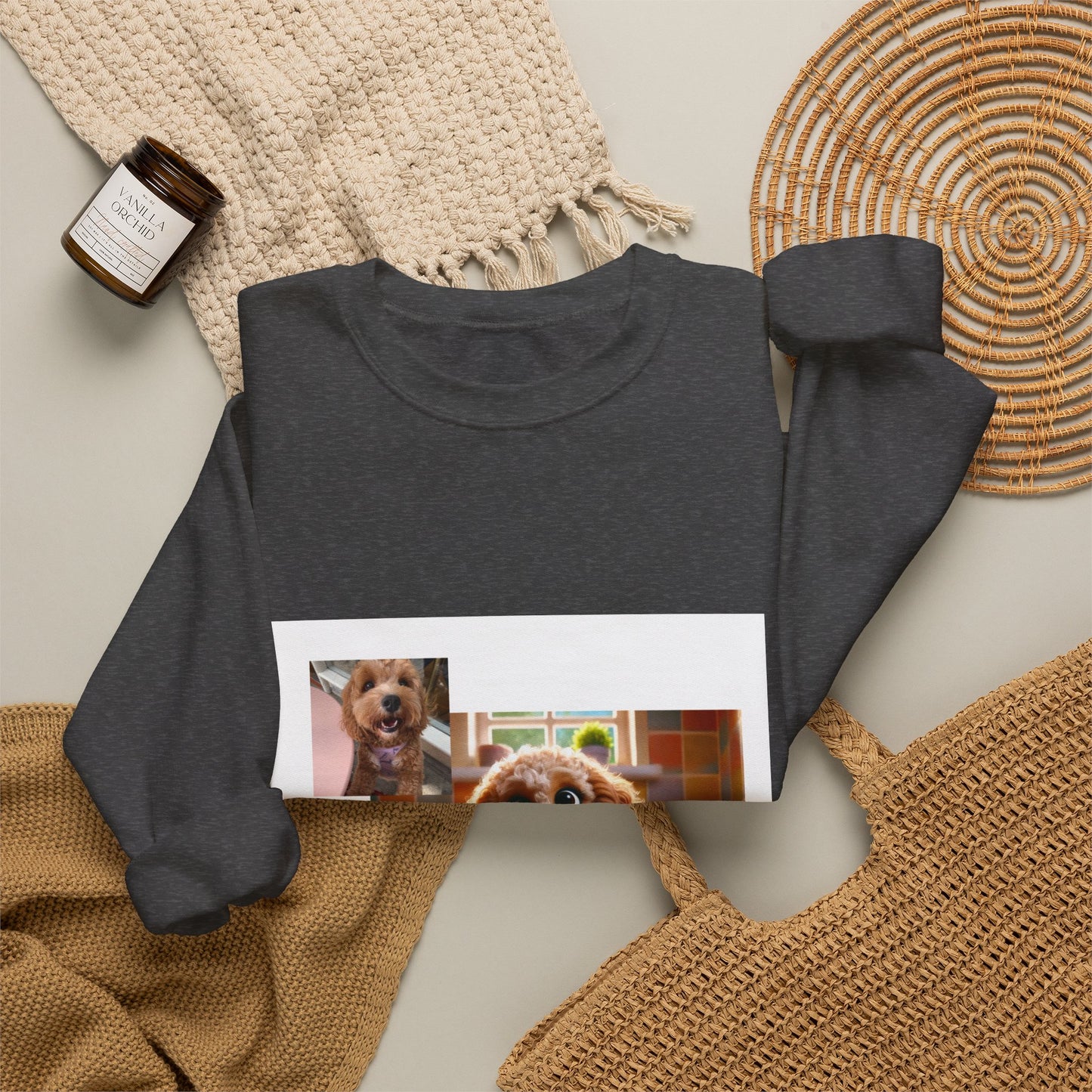 Custom Pet Portrait Unisex Sweatshirt | Funny Pet Gift
