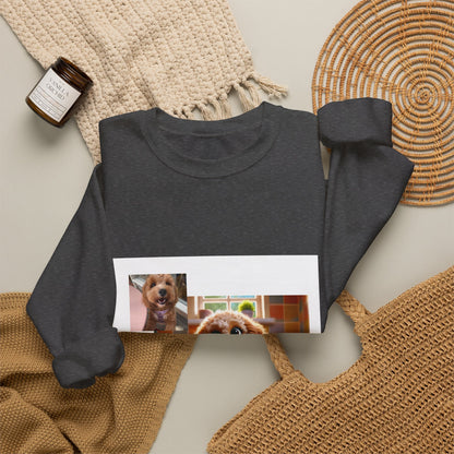Custom Pet Portrait Unisex Sweatshirt | Funny Pet Gift