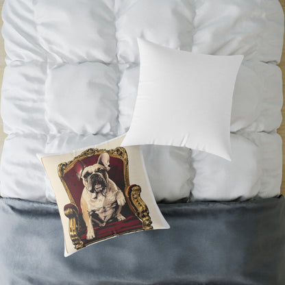Custom Pet Portrait Square Canvas Pillow | Funny Pet Gift