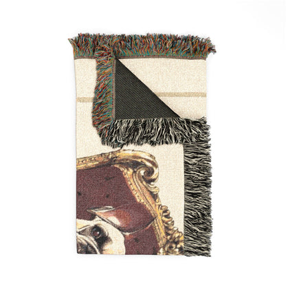 Custom Pet Portrait Woven Blanket | Funny Pet Gift
