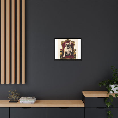 Custom Pet Portrait Framed Matte Canvas Print | Funny Pet Gift