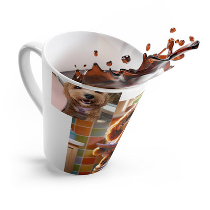 Custom Pet Portrait Latte Mug | Funny Pet Gift