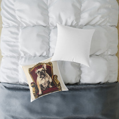 Custom Pet Portrait Square Canvas Pillow | Funny Pet Gift