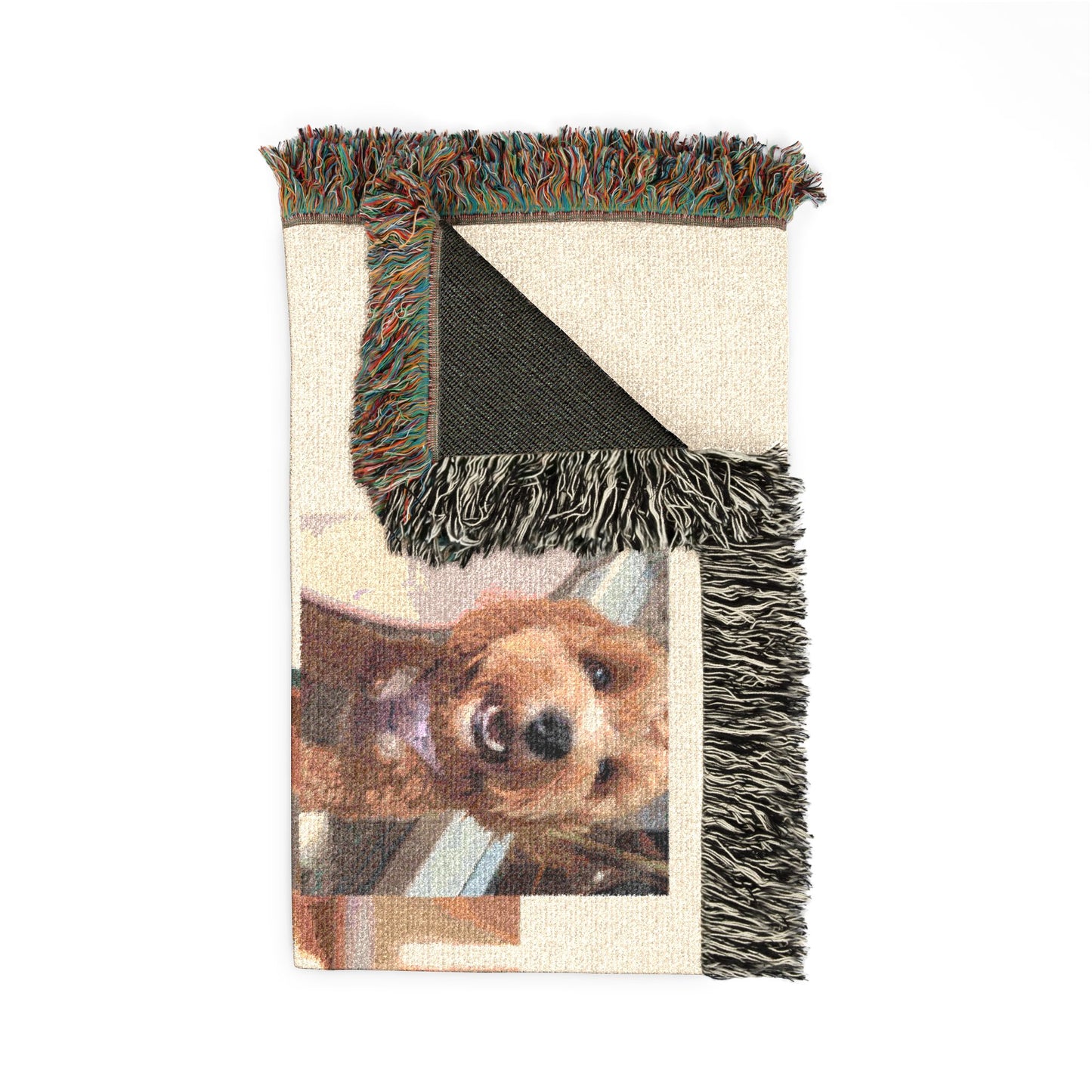 Custom Pet Portrait Woven Blanket | Funny Pet Gift