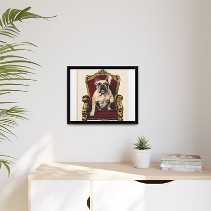 Custom Pet Portrait Framed Matte Canvas Print | Funny Pet Gift