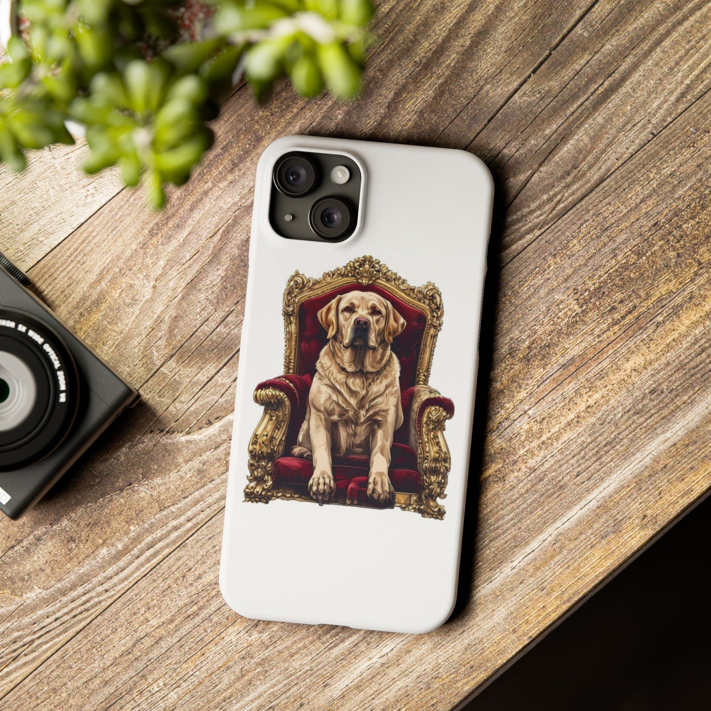 Custom Pet Portrait Slim Phone Case | Funny Pet Gift