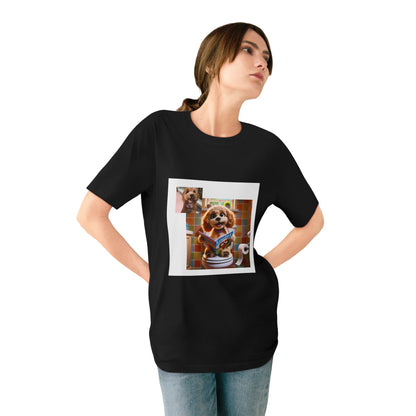 Custom Pet Portrait Organic Unisex T-Shirt | Funny Pet Gift