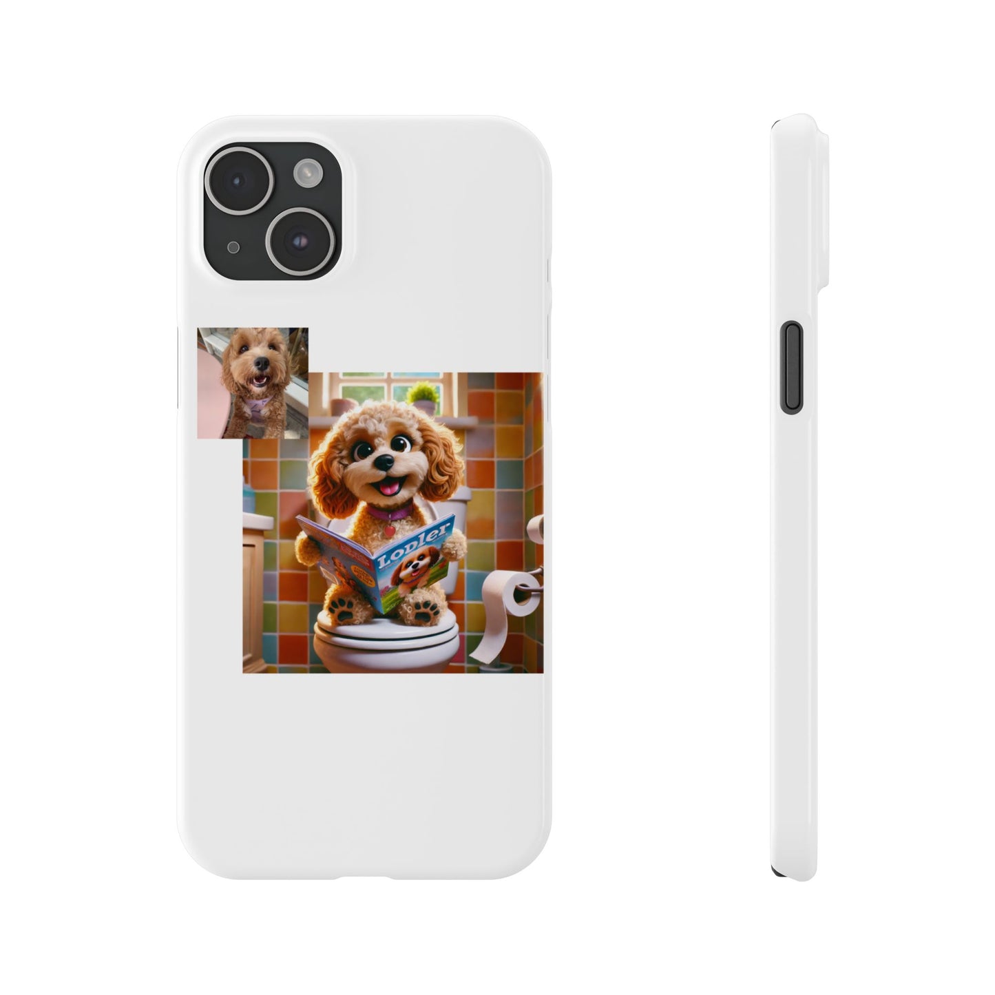 Custom Pet Portrait Slim Phone Case | Funny Pet Gift